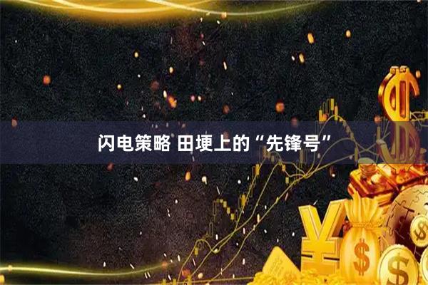 闪电策略 田埂上的“先锋号”
